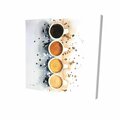 Fondo 16 x 16 in. Four Cups of Coffee with Paint Splash-Print on Canvas FO2776506